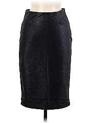 Olivaceous Faux Leather Skirt