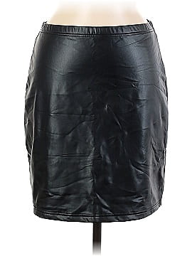 See and Be Seen Faux Leather Skirt (view 1)