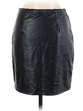 See and Be Seen Faux Leather Skirt (view 2)
