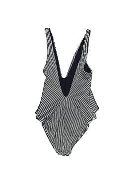 Zimmermann Tie-front metallic ribbed One Piece Swimsuit (view 2)