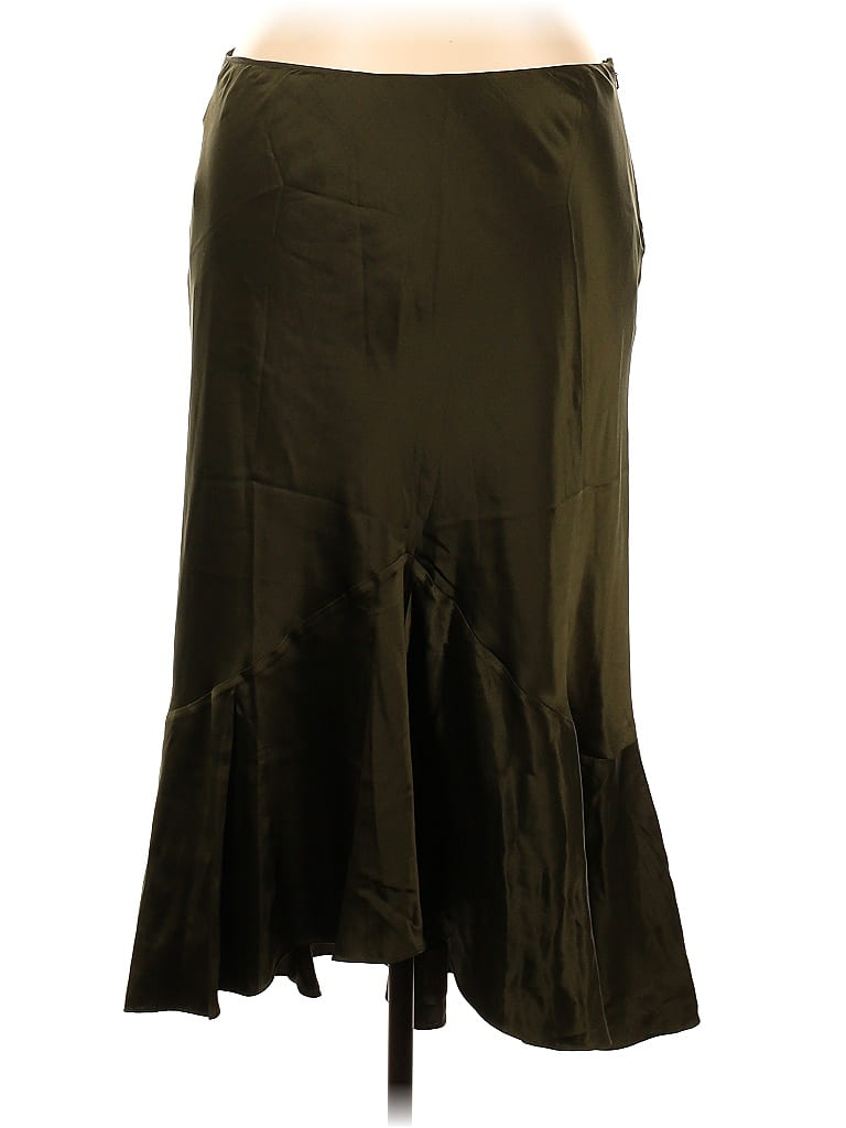 Photo inspiration: Fresh Look at Lauren By Ralph Lauren 100 Silk Solid Tortoise Green Silk