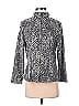 misook Jacquard Marled Snake Print Damask Polka Dots Animal Print Leopard Print Zebra Print Silver Jacket Size S - photo 1