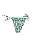 Out From Under Paisley Floral Blue Swimsuit Bottoms Size L - photo 2