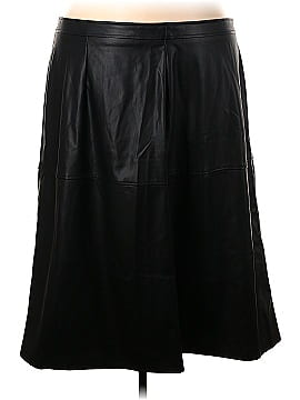 Ellos Faux Leather Skirt (view 1)