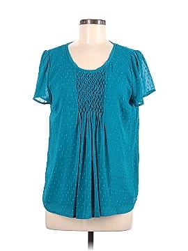 Skies Are Blue Short Sleeve Blouse (view 1)