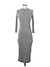 Ya Los Angeles Marled Solid Gray Casual Dress Size S - photo 1