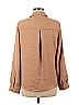 Express 100% Polyester Brown Long Sleeve Blouse Size M - photo 2