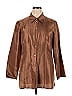 NY&Co Brown Long Sleeve Button-Down Shirt Size XL - photo 1