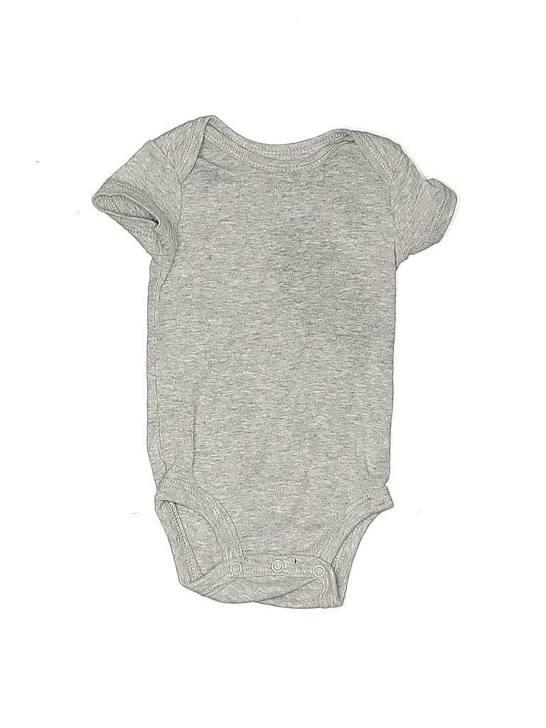 Click to view more detailed imagery on our partner's website Pre-owned Carter's Babies' Short Sleeve Onesie In Gray