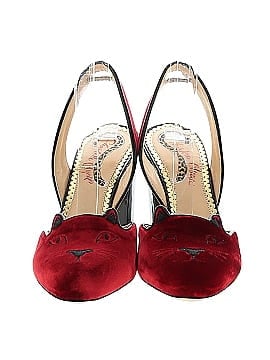 Charlotte Olympia Kitty Sling Back Heels (view 2)