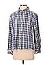 White Crow 100% Cotton Plaid Blue Long Sleeve Button-Down Shirt Size S - photo 1