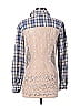 White Crow 100% Cotton Plaid Blue Long Sleeve Button-Down Shirt Size S - photo 2