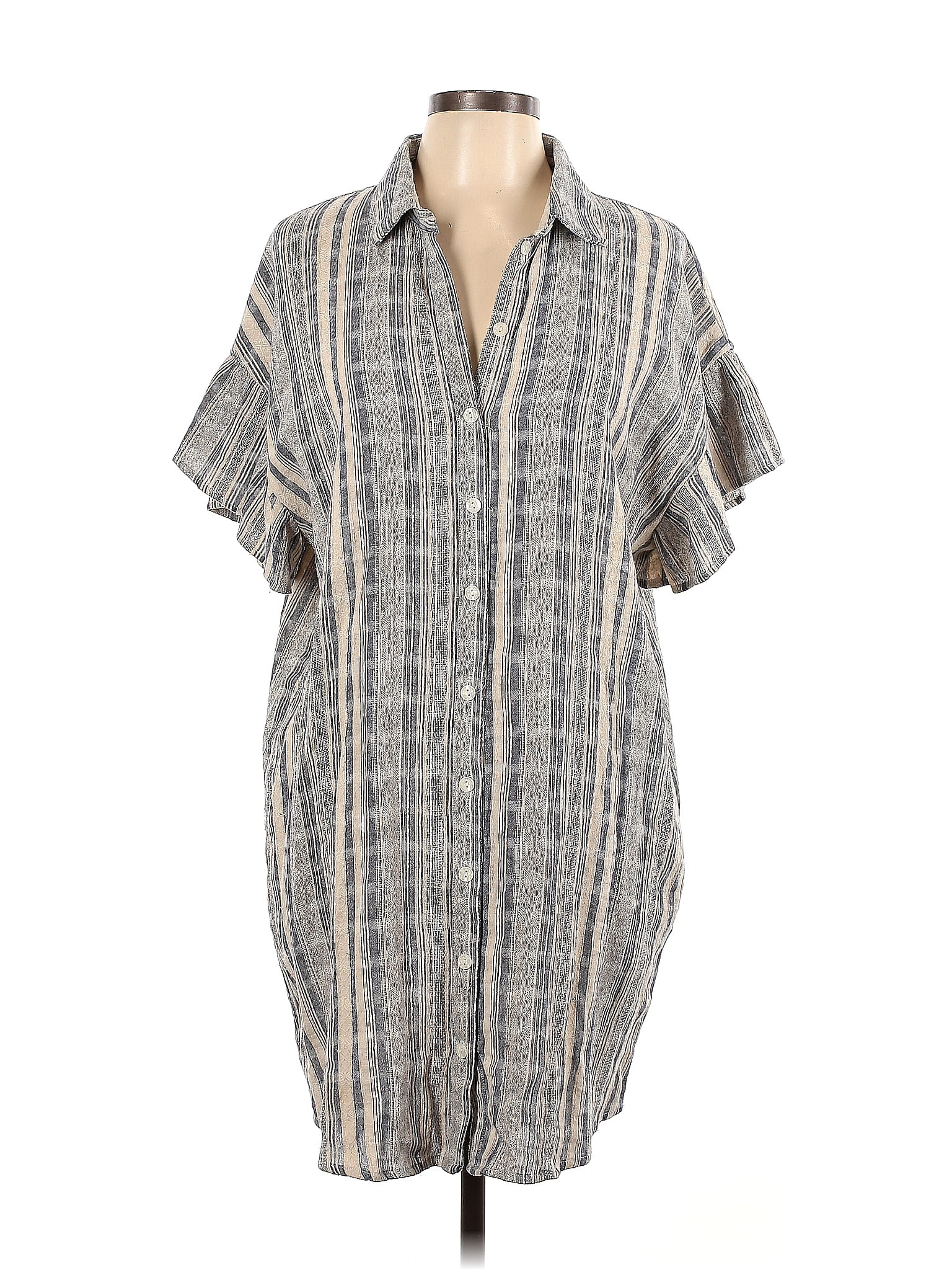Umgee Gray Casual Dress Size L - 58% off | ThredUp