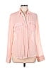 Express Color Block Pink Long Sleeve Blouse Size 7 - 8 - photo 1