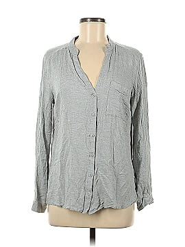 Express Outlet Long Sleeve Button-Down Shirt (view 1)