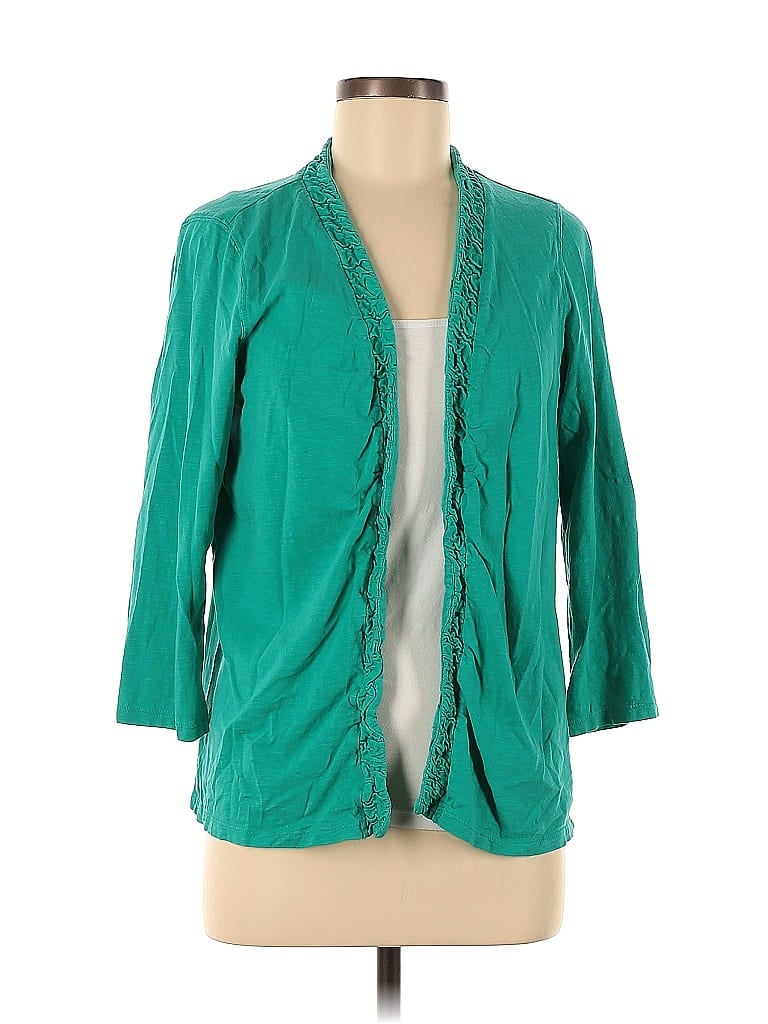 Talbots Outlet 100% Cotton Teal Cardigan Size M - photo 1