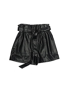 Zara Basic Faux Leather Shorts (view 1)