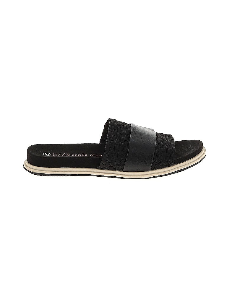 Bernie Mev Women's Rigged Fly Sandals – Black Woven Comfort Shoes, Size 39