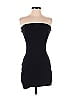 MNG Solid Black Casual Dress Size 4 - photo 1