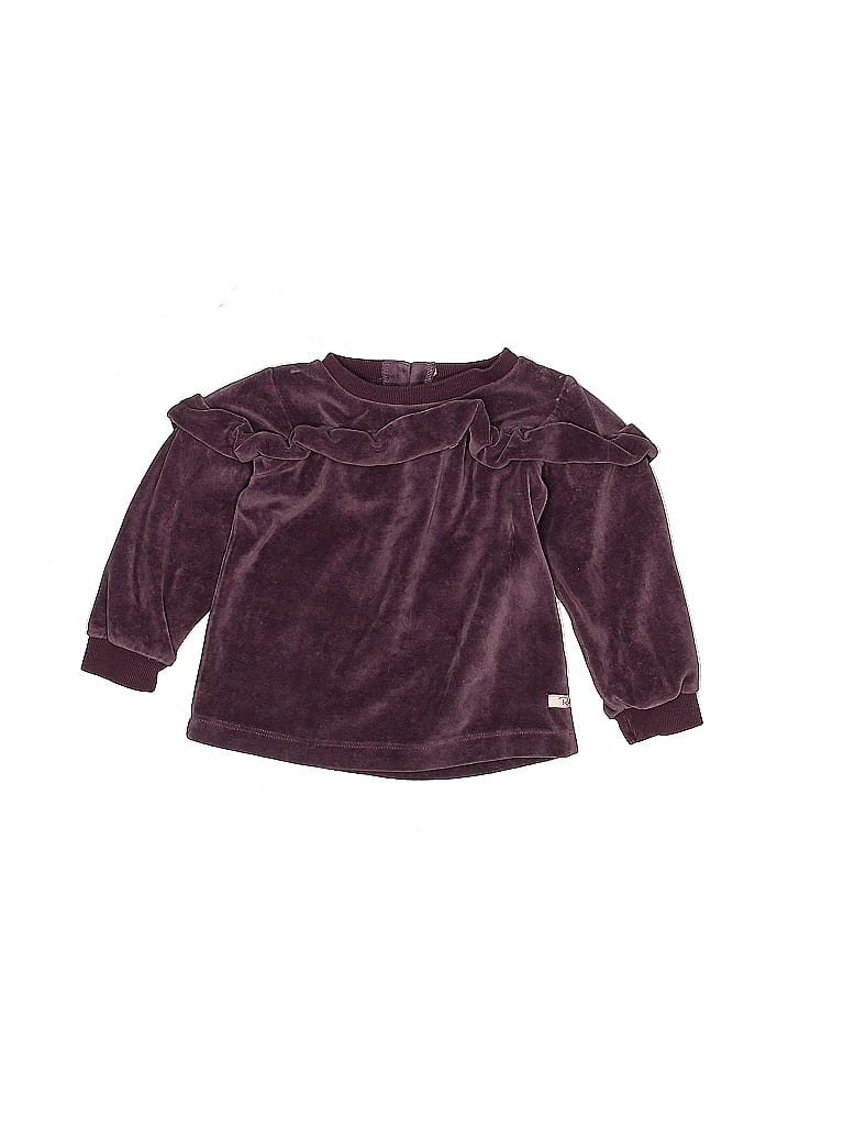 Ruffle Butts Burgundy Purple Sweatshirt Size 3T - photo 1