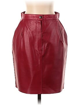 Collection Privee Leather Skirt (view 1)