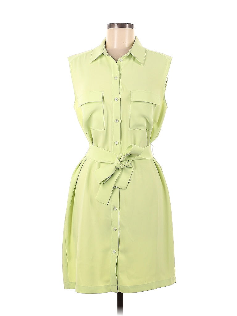 Amanda Uprichard 100% Polyester Solid Green Casual Dress Size M - photo 1