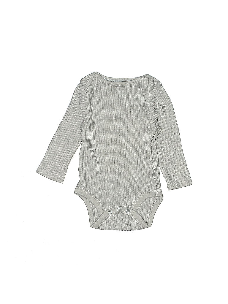 Pre-owned Cloud Island Babies' Long Sleeve Onesie In Gray