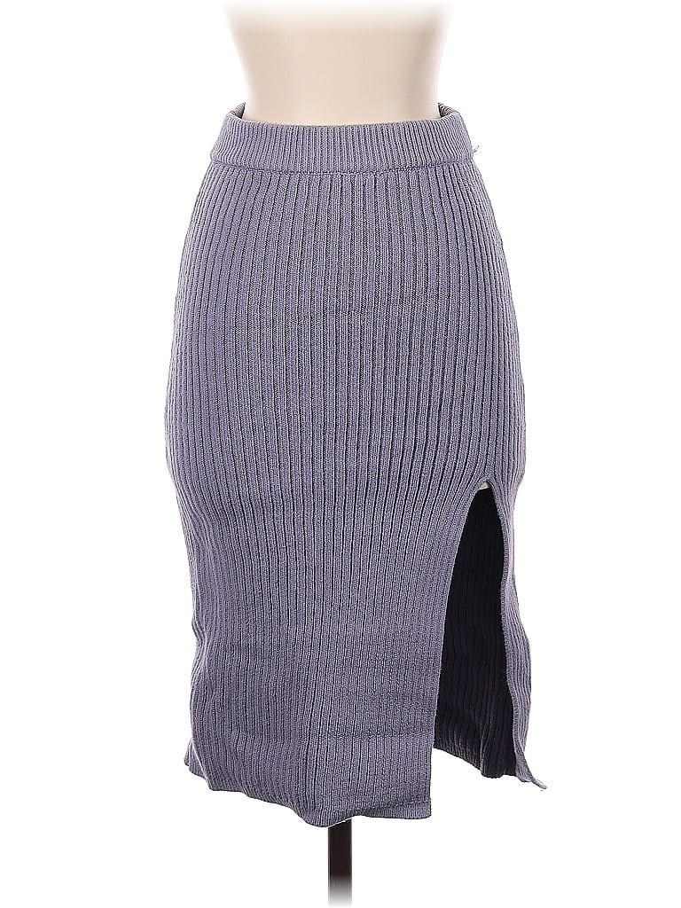 Pre-owned Hollister Casual Skirt In Gray