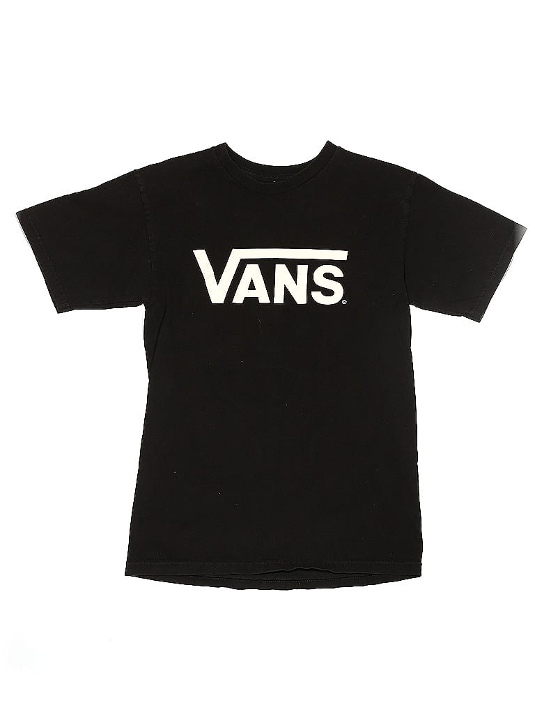 Vans 100% Cotton Black Short Sleeve T-Shirt Size S (Youth) - photo 1