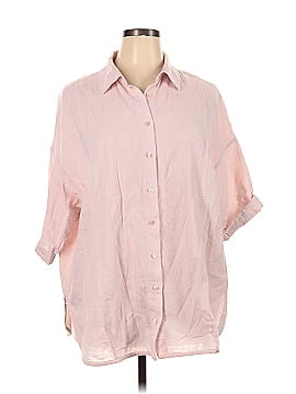 Poetry 3/4 Sleeve Button-Down Shirt (view 1)