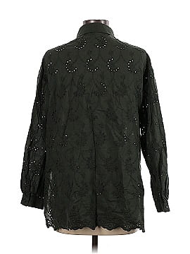Adrianna Papell Long Sleeve Button-Down Shirt (view 2)