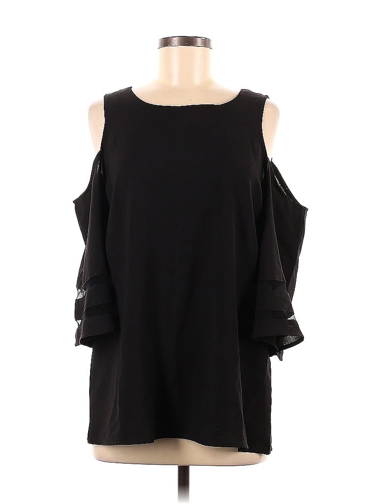 Unbranded Black Short Sleeve Top Size M - photo 1