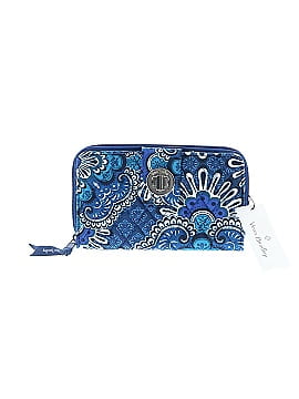 Vera Bradley Blue Tapestry RFID Turnlock Wallet (view 1)