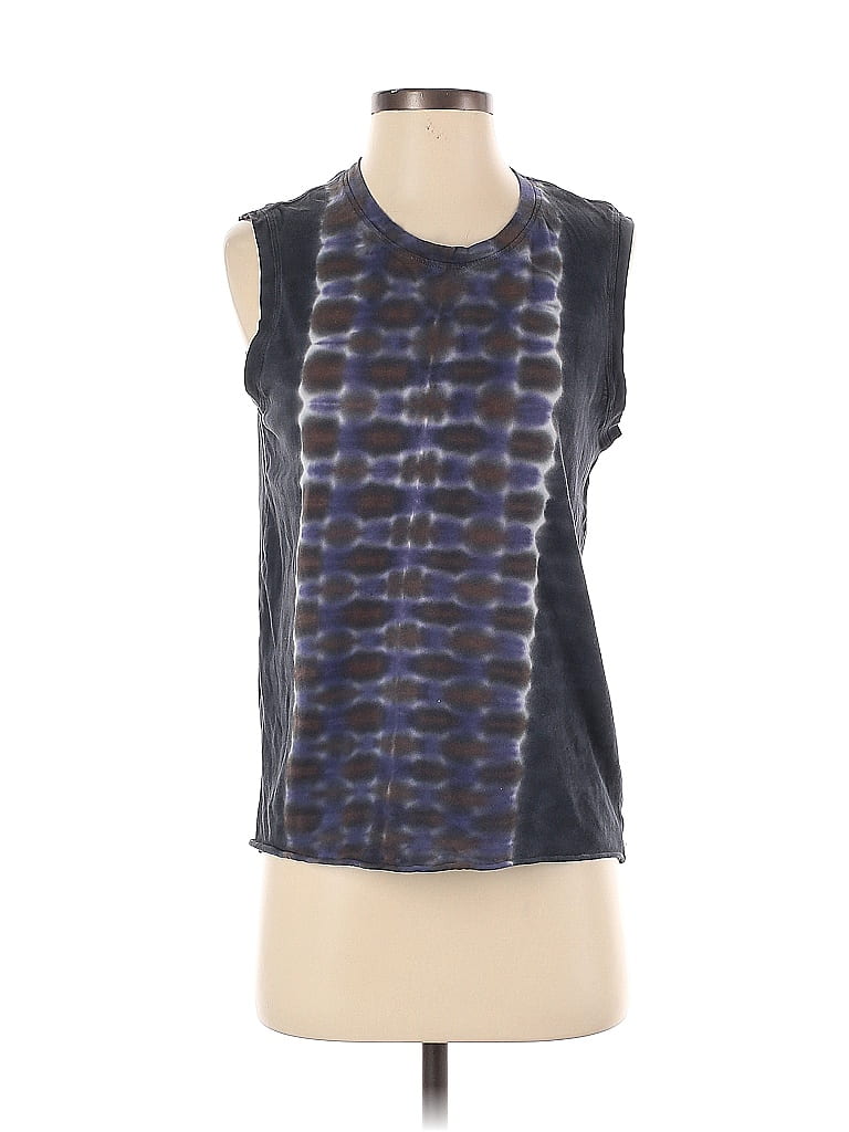 Raquel Allegra 100% Cotton Blue Sleeveless T-Shirt Size Sm (1) - photo 1
