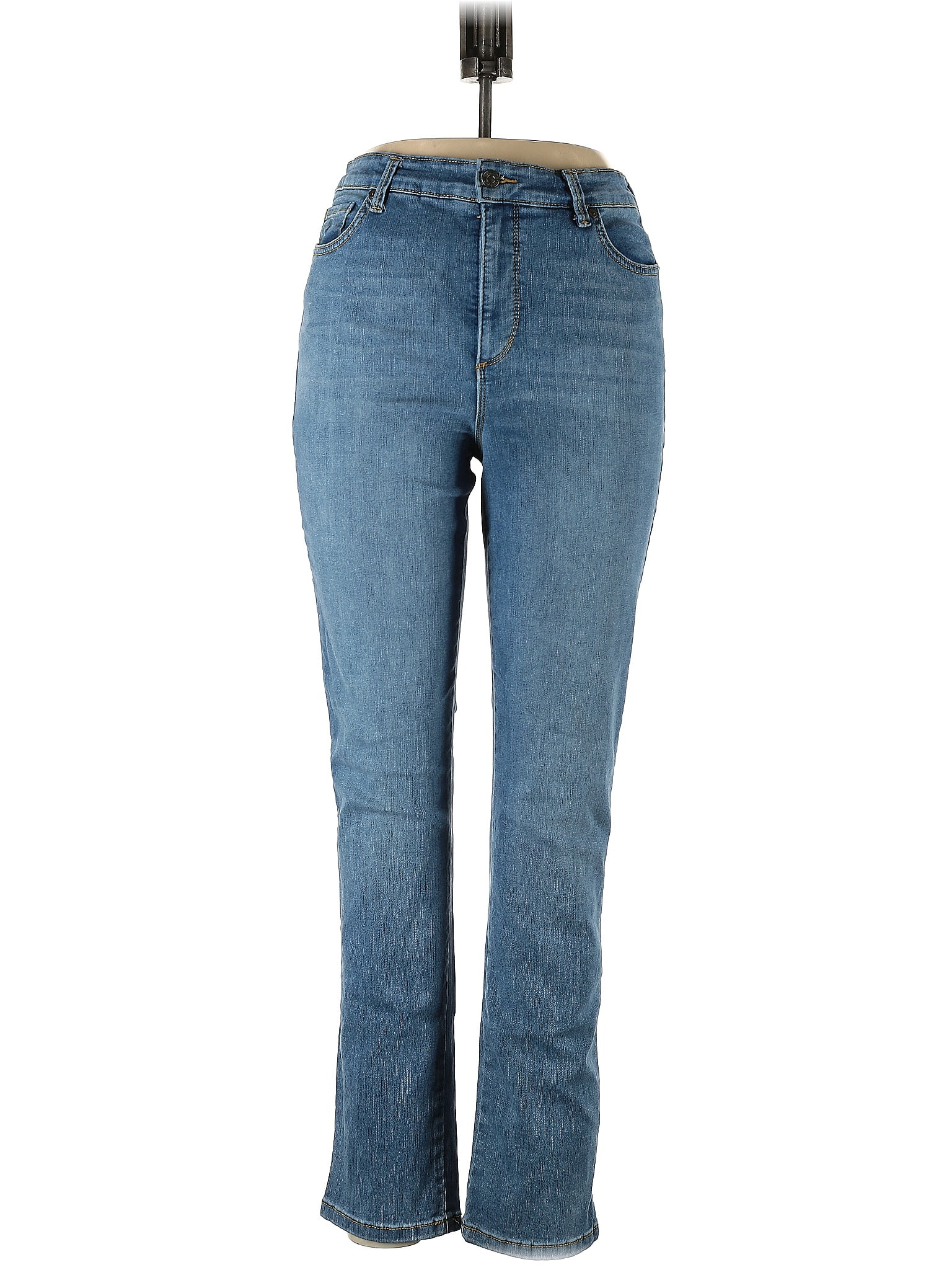 Gloria Vanderbilt Solid Blue Jeans Size 10 58 off ThredUp