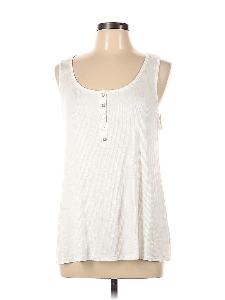 Pink Lily Ivory Tank Top Size L - 56% off | ThredUp