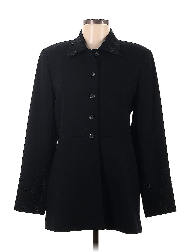 Gianni 100% Wool Black Jacket Size 8 - photo 1