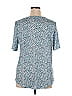 Ann Taylor LOFT 100% Linen Blue Short Sleeve T-Shirt Size XL - photo 2