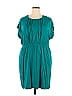 Old Navy 100% Rayon Solid Teal Casual Dress Size XXL - photo 1