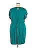 Old Navy 100% Rayon Solid Teal Casual Dress Size XXL - photo 2
