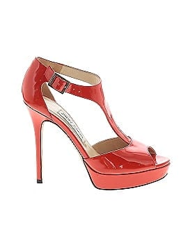 Jimmy Choo Patent Leather T-Strap Heels (view 1)