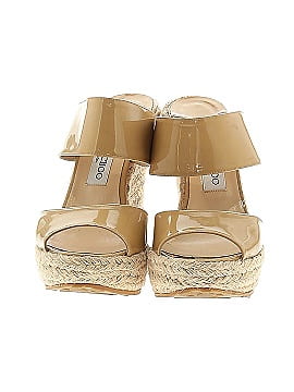 Jimmy Choo Patent Leather Espadrille Wedges (view 2)