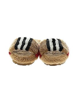 Burberry Hockley Check-print Faux Fur Sandals (view 2)