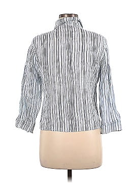 Ecru Long Sleeve Button-Down Shirt (view 2)