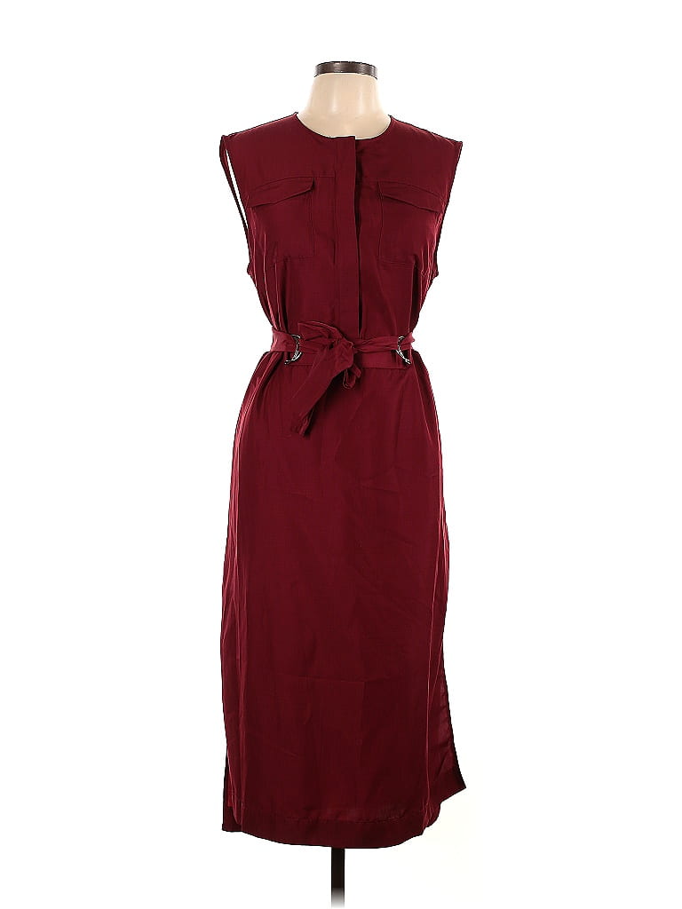 Ted Baker London 100% Polyester Burgundy Casual Dress Size 12 (5) - photo 1