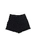 Shilla Jacquard Tortoise Hearts Stars Brocade Polka Dots Black Shorts Size M - photo 1