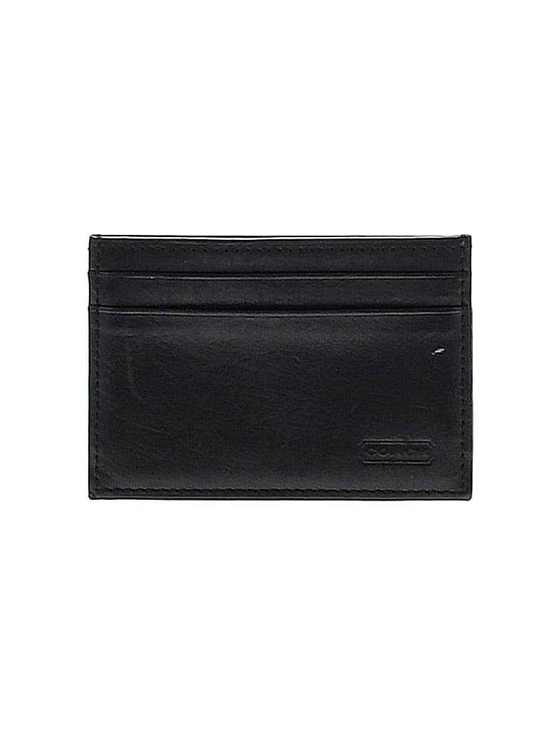 Coach Black Leather Card Holder One Size - photo 1