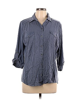 Fortune + Ivy 3/4 Sleeve Button-Down Shirt (view 1)