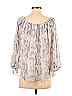 Tribal Jeans 100% Polyester Gray 3/4 Sleeve Blouse Size XS - photo 2
