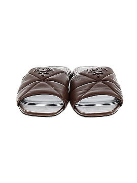 Prada Leather Quilted Sandals (view 2)
